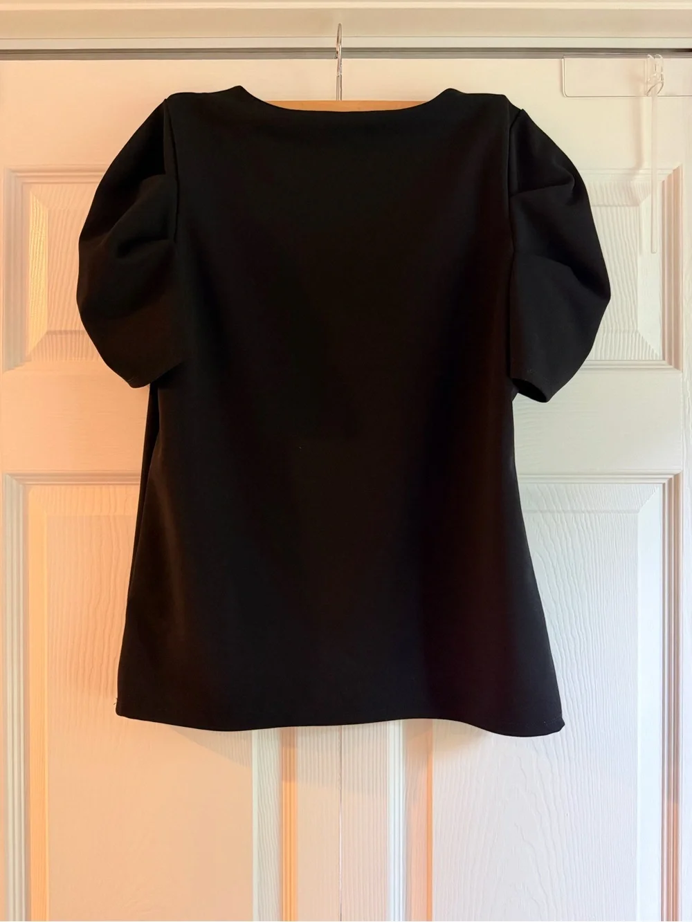 Banana Republic Black Puff Sleeve Blouse